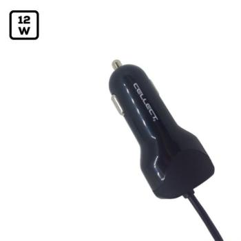 12W Autós töltő micro USB kábellel és adapterrel kép