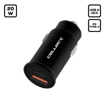 20W Autós töltő adapter gyorstöltő funkcióval kép