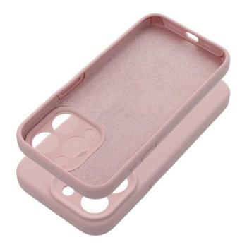 2mm Apple iPhone 15 Pro Max szilikon hátlap tok, világos rózsaszín kép