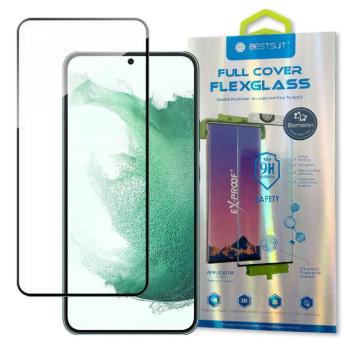 3D Edge Nano Flexi Glass Full Screen edzett üveg tempered glass fólia Samsung Galaxy S22 + (S22 Plus) átlátszó kép