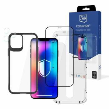 3MK Comfort Set 4 az 1-ben iPhone 12 6.1&quot; telefonvédő kiegészítők 4 in 1 tok kép