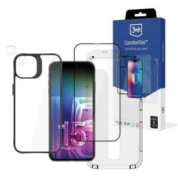 3MK Comfort Set 4 az 1-ben iPhone 15 Plus 6.7&quot; védő tartozékkészlet 4 az 1-ben fólia kép