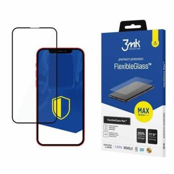 3MK FlexibleGlass Max iPhone 13/13 Pro 6,1&quot; fekete, hibrid üveg képernyővédő fólia megerősített élekkel kép