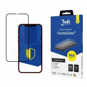 3MK FlexibleGlass Max iPhone 13 Pro Max 6,7&quot; fekete, hibrid üveg képernyővédő fólia megerősített élekkel kép