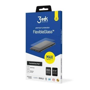 3MK FlexibleGlass Max Samsung Galaxy S21 FE 5G G990 fekete, hibrid üvegfólia megerősített élekkel kép