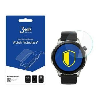 3MK FlexibleGlass Watch Amazfit GTR 4 46mm hibrid üveg képernyővédő fólia kép