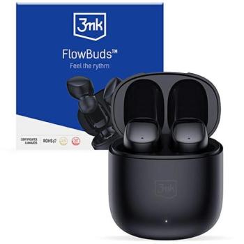 3MK FlowBuds vezeték nélküli fülhallgató bluetooth fekete kép