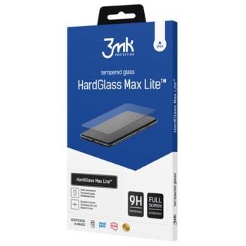 3MK HARD GLASS MAX LITE képernyővédő üveg (3D full cover, íves, ujjlenyomat mentes, karcálló, 0.3mm, 9H) FEKETE Samsung Galaxy S22 Plus 5G (SM-S906) kép