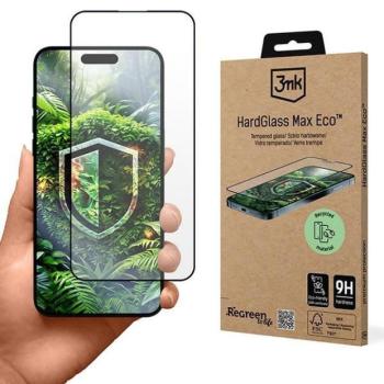 3mk HardGlass Max Eco edzett üveg újrahasznosított anyagból iPhone 15 Pro Max kép