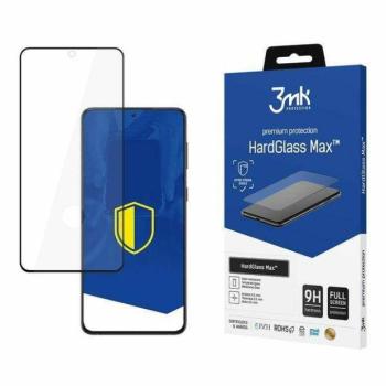 3MK HardGlass Max FP Samsung Galaxy G998 S21 Ultra fekete, teljes képernyős üveg ujjlenyomatmentes kijelzővédő fólia kép