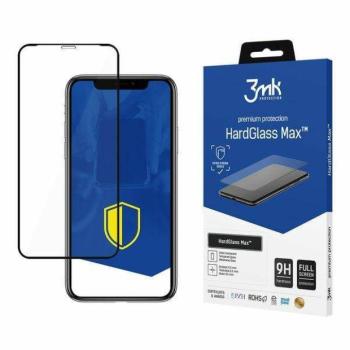 3MK HardGlass Max iPhone 11 Pro Max 6,5 fekete teljes képernyős üveg kijelzővédő fólia kép