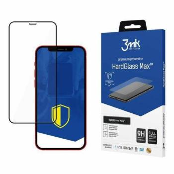 3MK HardGlass Max iPhone 12/12 Pro 6,1&quot; fekete teljes képernyős üveg kijelzővédő fólia kép