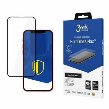 3MK HardGlass Max iPhone 13/13 Pro fekete teljes képernyős üveg kijelzővédő fólia kép