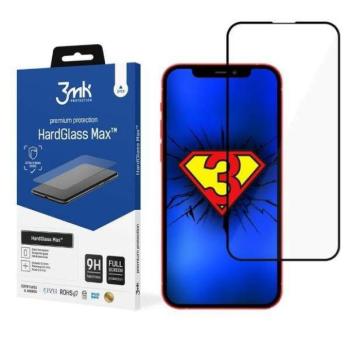 3MK HardGlass Max iPhone 13 Pro Max 6,7&quot; / 14 Plus 6,7&quot; fekete teljes képernyős üveg kijelzővédő fólia kép