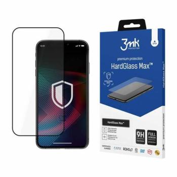 3MK HardGlass Max iPhone 14 Pro Max 6,7&quot; fekete teljes képernyős üveg kijelzővédő fólia kép