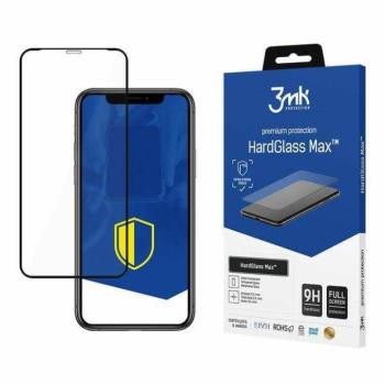 3MK HardGlass Max iPhone Xs Max fekete teljes képernyős üveg kijelzővédő fólia kép