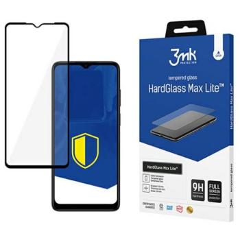 3MK HardGlass Max Lite Motorola Moto E22 fekete, teljes képernyős üvegfólia Lite kép