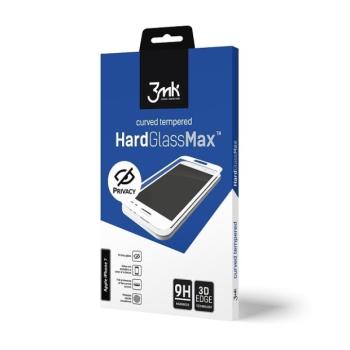 3mk HardGlass Max Privacy betkintésvédett üvegfólia fehér szegéllyel iPhone 6 Plus/6s Plus kép