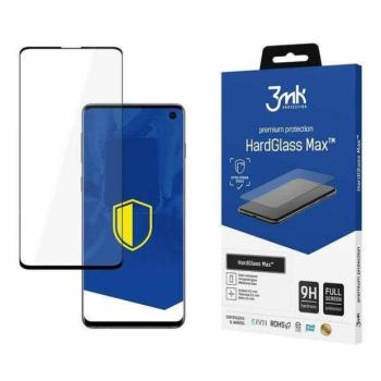 3MK HardGlass Max teljes képernyős képernyővédő fólia fekete szegéllyel Samsung Galaxy S10 kép