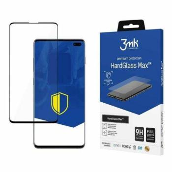 3MK HardGlass Max Új Samsung G975 Samsung Galaxy S10 Plus fekete, teljes képernyős érzékelőpontos ujjlenyomatmentes kijelzővédő fólia kép