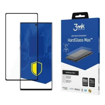 3MK HardGlass Max Új Samsung Galaxy Note 10+ N975 fekete, teljes képernyős érzékelőpontos ujjlenyomatmentes kijelzővédő fólia kép