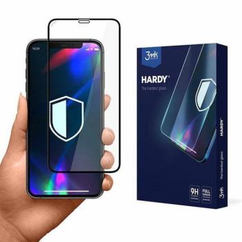 3mk Hardy edzett üveg fekete szegéllyel iPhone 11/XR kép