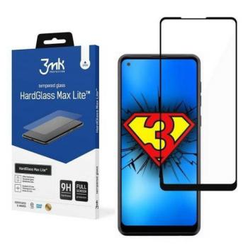 3MK HG Max Lite Samsung Galaxy A217 A21s fekete képernyővédő fólia kép