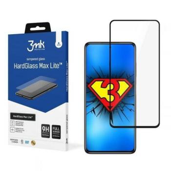 3MK HG Max Lite Xiaomi Poco X3 HG Max Lite fekete képernyővédő fólia kép