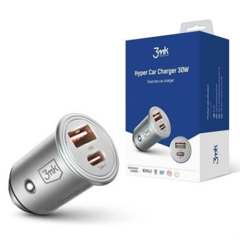 3MK HyperCar Charger 30W Power Delivery autós töltő 1xUSB-A + 1xUSB-C kép