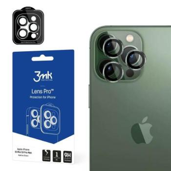 3MK Lens Protection Pro iPhone 13 Pro / 13 Pro Max zöld kamera védőfólia rögzítőkerettel kép