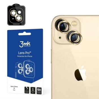 3MK Lens Protection Pro iPhone 14 Plus 6,7&quot; arany kamera védőfólia rögzítőkerettel kép
