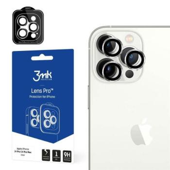 3MK Lens Protection Pro iPhone 14 Pro / 14 Pro Max ezüst kamera védőfólia rögzítőkerettel kép