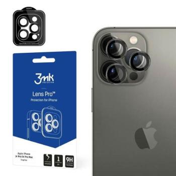 3MK Lens Protection Pro iPhone 14 Pro / 14 Pro Max grafit kamera védőfólia rögzítőkerettel kép
