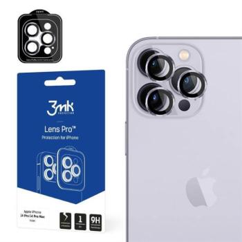 3MK Lens Protection Pro iPhone 14 Pro / 14 Pro Max lila kamera védőfólia rögzítőkerettel kép