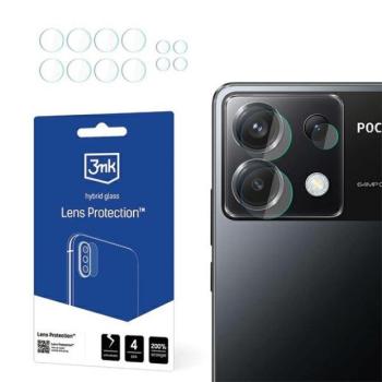 3MK objektív védelme Poco X6 5G kamera lencse védő 4db fólia kép