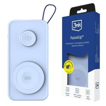 3mk PastelUp MagSafe powerbank telefonhoz és Apple Watch-hoz 10,000mAh 22.5W - kék kép
