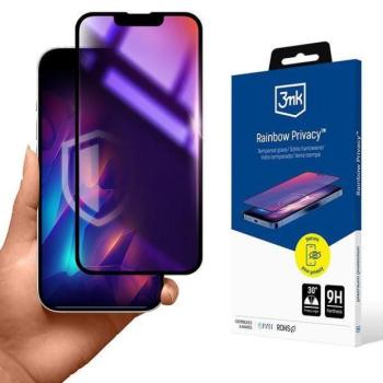 3mk Rainbow Privacy betekintésvédett edzett üveg kijelzővédő iPhone 13/13 Pro/14 kép