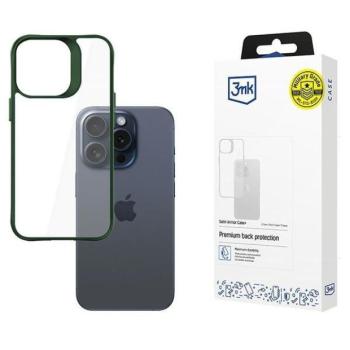 3mk Satin Armor Case+ tok iPhone 15 Pro - zöld kép