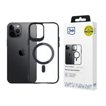 3mk Satin Armor MagCase tok iPhone 12 Pro Max - átlátszó-fekete kép