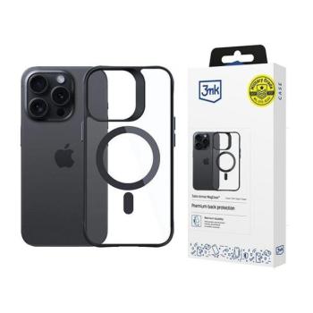 3mk Satin Armor MagCase tok iPhone 15 Pro - átlátszó-fekete kép