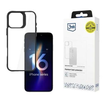 3mk SatinArmor+ tok iPhone 16 Pro Max - átlátszó fekete szegéllyel kép