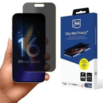 3mk Silky Matt Privacy betekintésvédett kijelzővédő fólia iPhone 16 Pro Max kép