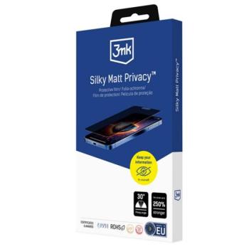 3MK SILKY MATT PRIVACY képernyővédő fólia (matt, tükröződésmentes, tokbarát, betekintés védelem) ÁTLÁTSZÓ Nothing Phone (3a) kép