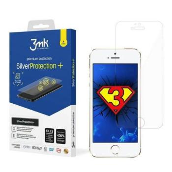 3MK Silver Protect+ iPhone 5/5S/SE nedves felvitelű antimikrobiális képernyővédő fólia kép