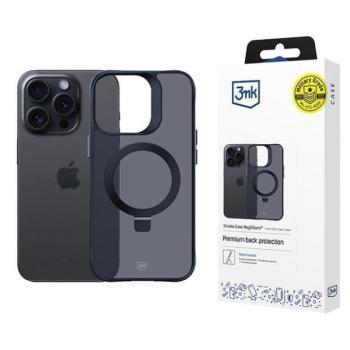 3mk Smoke Magsafe &amp; Stand tok kitámasztóval iPhone 15 Pro - fekete kép