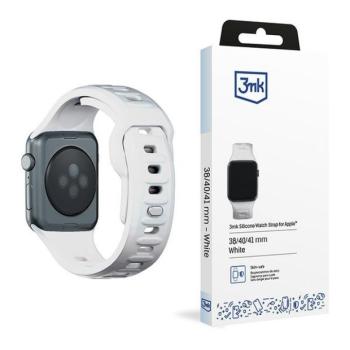 3mk szilikon óraszíj Apple Watch 38/40/41mm - fehér kép