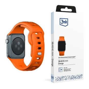 3mk szilikon óraszíj Apple Watch 38/40/41mm - narancssárga kép