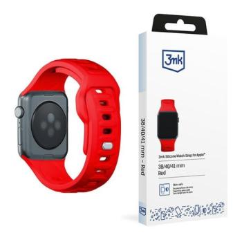3mk szilikon óraszíj Apple Watch 38/40/41mm - piros kép
