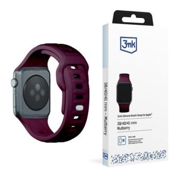 3mk szilikon óraszíj Apple Watch 38/40/41mm - sötétlila kép