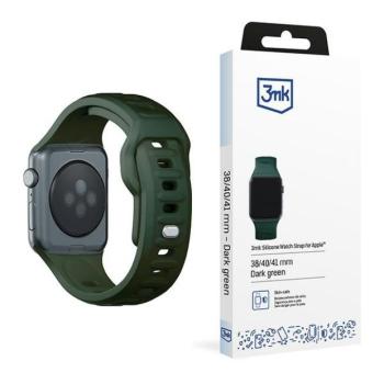 3mk szilikon óraszíj Apple Watch 38/40/41mm - sötétzöld kép